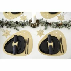 Neu ✨ Lind DNA CURVE STAR Hippo Tischset - Größe: 37x44 Cm - Gold ❤️ -Lind DNA Shop unnamed file 1690