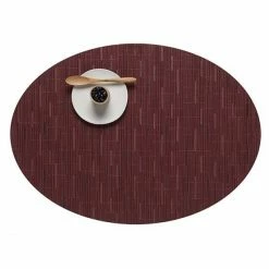 Besorgen 🥰 Chilewich Bamboo Oval Platzset 4er-Set - 4 Stück à 36x49 Cm - Cranberry 🔔