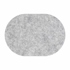 Großhandel 😉 Daff Filz Tischset Oval Aus Merino-Wolle - 34x42 Cm - Frost Melange ✔️