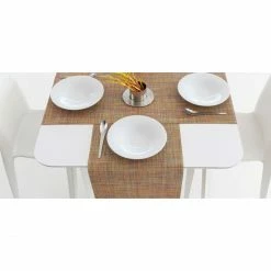 Brandneu 🔥 Chilewich Mini Basketweave Oval Platzset 4er-Set - 4 Stück à 36x49 Cm - Espresso 🎉 -Lind DNA Shop unnamed file 82